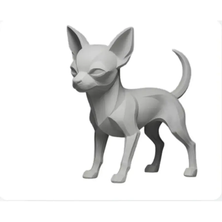 Figura Decorativa- Chihuahua De Pelo