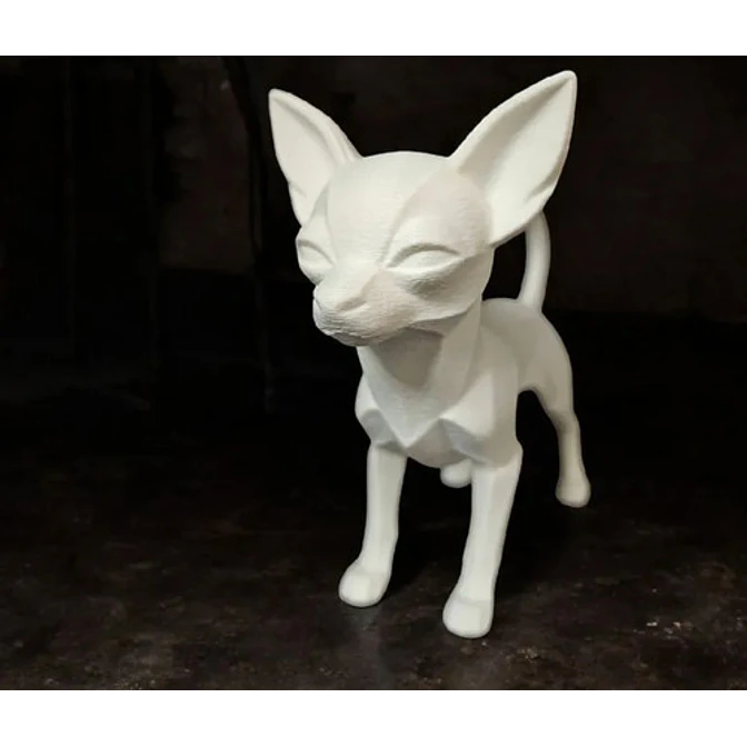 Figura Decorativa- Chihuahua De Pelo 2