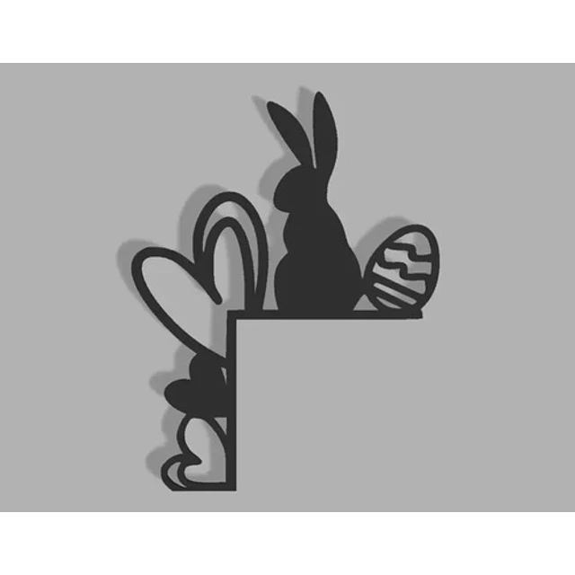 Decoración De Esquina De Puerta Para Pascua