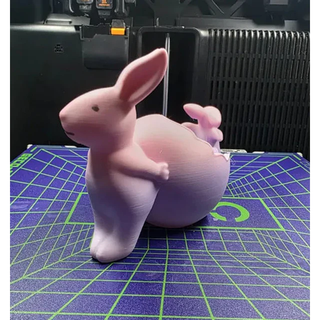 Figura Decorativa - Conejos De Pascua Con Huevo Roto