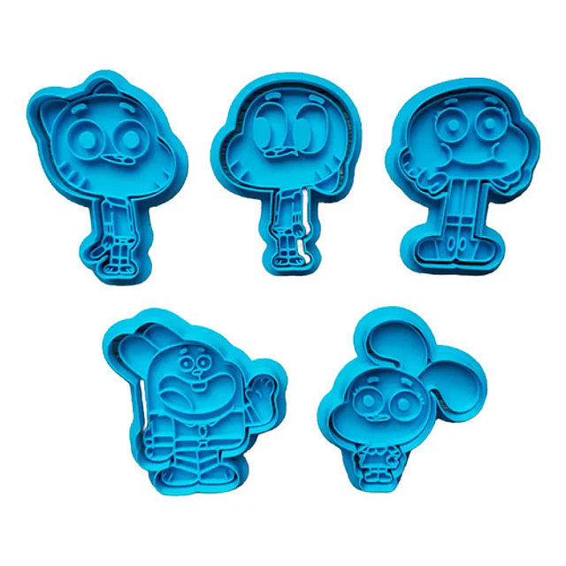 Cortadores De Galletas De Gumball (pack 5 Un)
