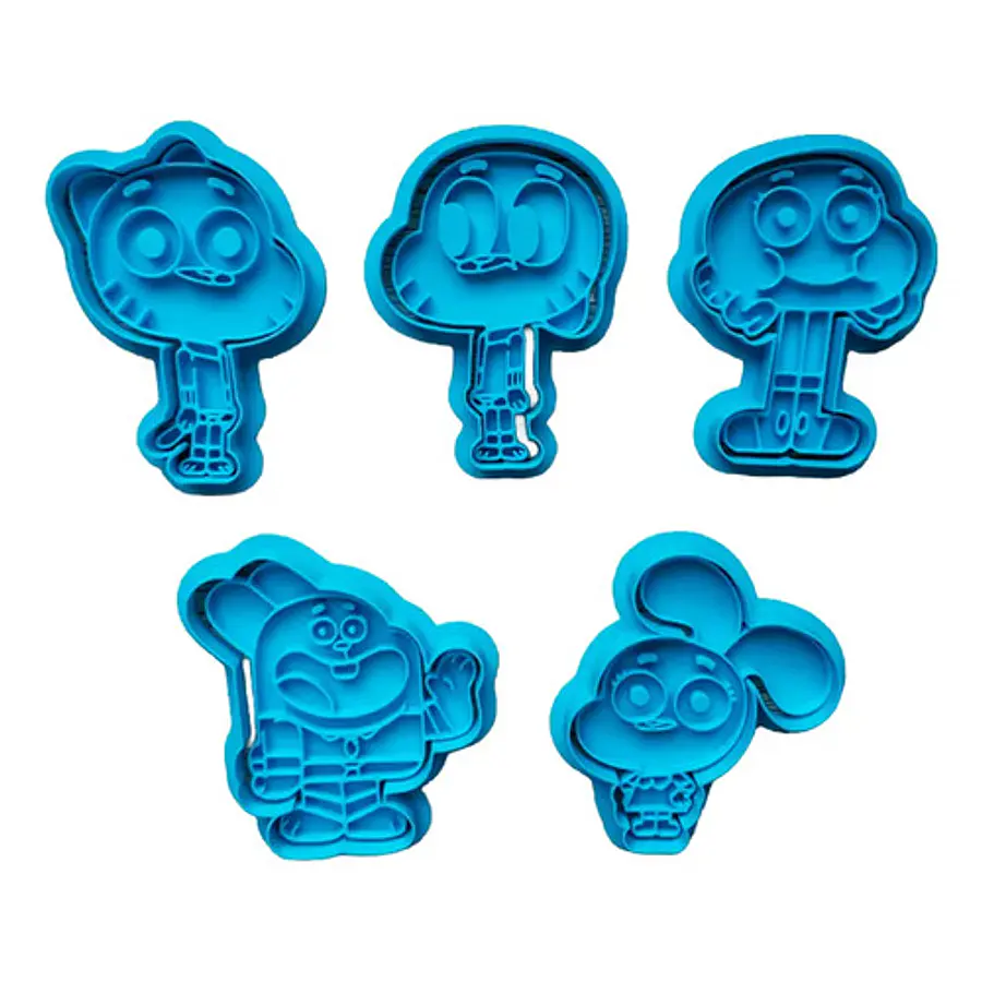 Cortadores De Galletas De Gumball (pack 5 Un)