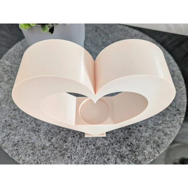 Figura Decorativa Portavela De Té En Forma De Corazón