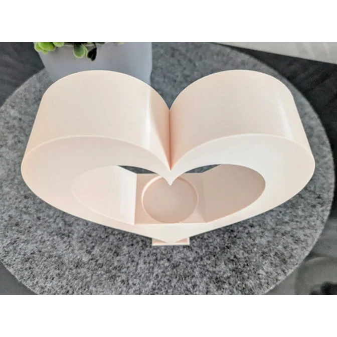Figura Decorativa Portavela De Té En Forma De Corazón 2