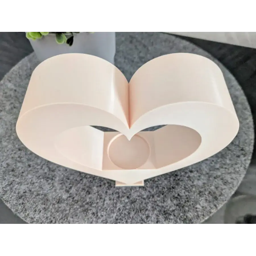 Figura Decorativa Portavela De Té En Forma De Corazón