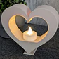 Figura Decorativa Portavela De Té En Forma De Corazón - Miniatura 3