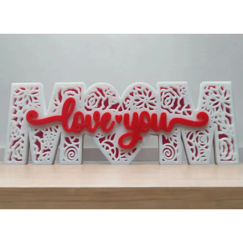 Figura Decorativa Letrero Del Día De La Madre: Amor 1