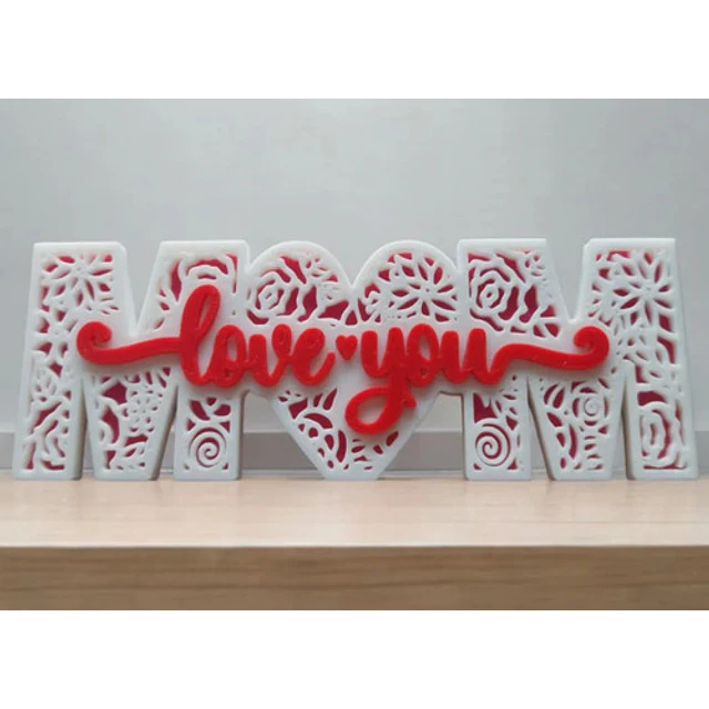 Figura Decorativa Letrero Del Día De La Madre: Amor