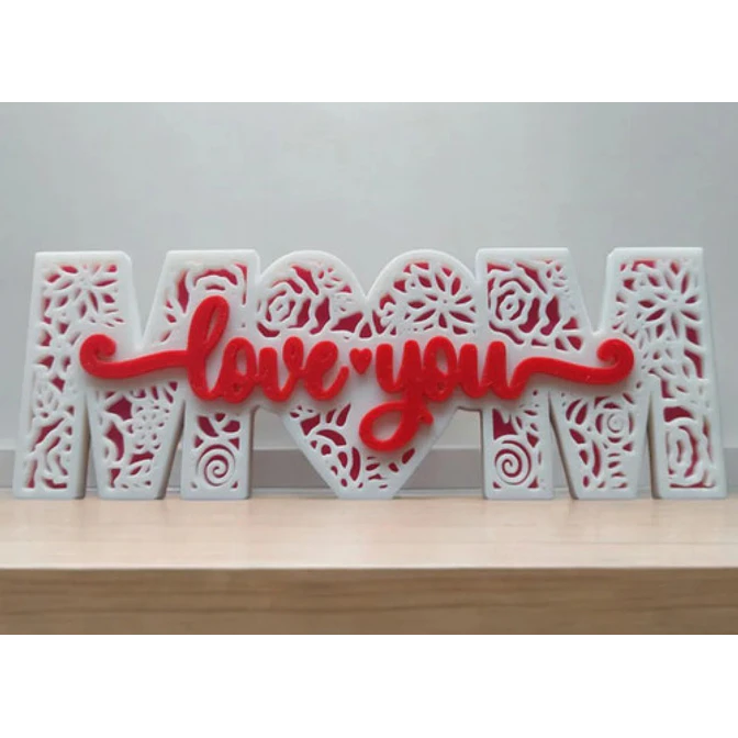 Figura Decorativa Letrero Del Día De La Madre: Amor 1