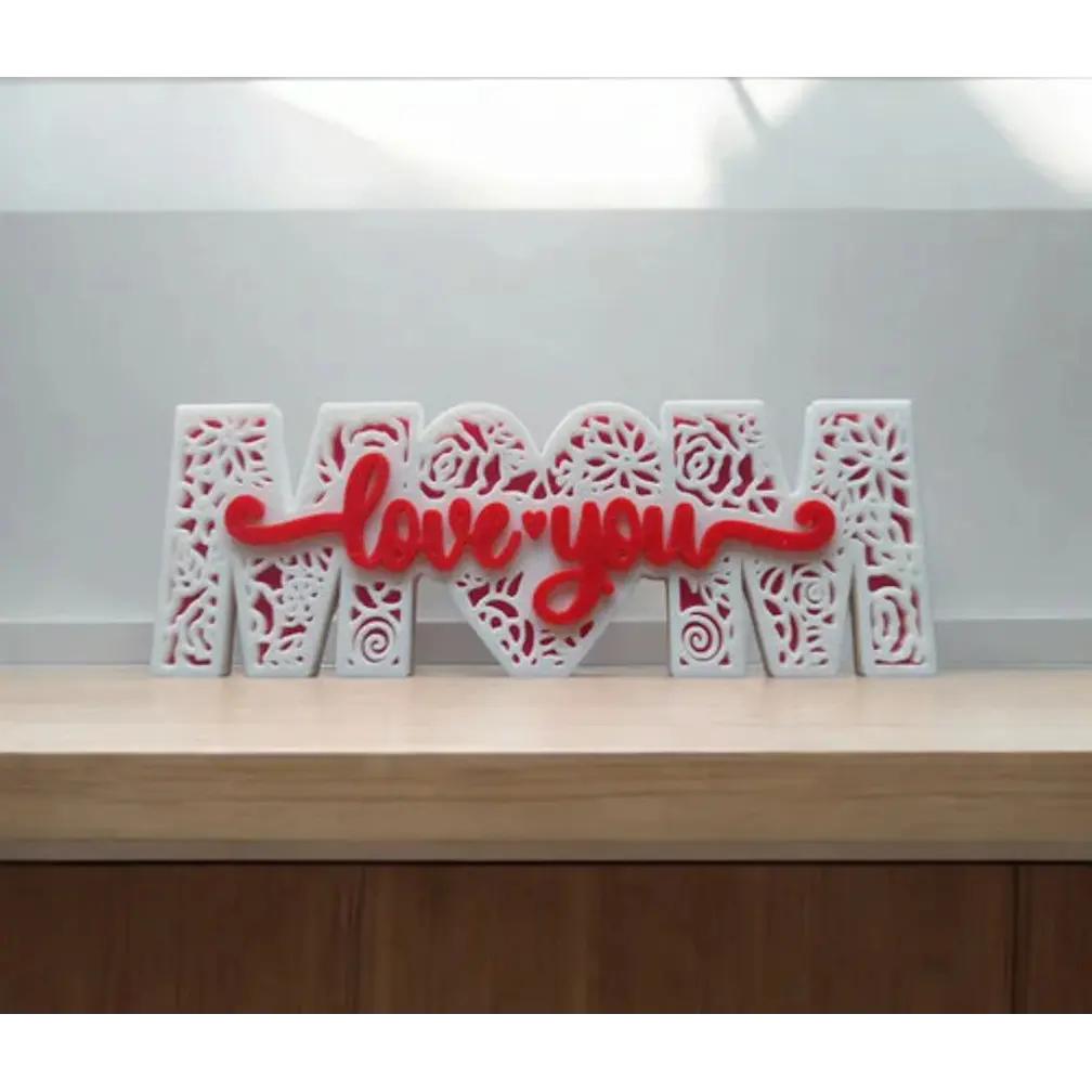 Figura Decorativa Letrero Del Día De La Madre: Amor 2
