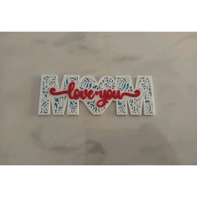 Figura Decorativa Letrero Del Día De La Madre: Amor 3