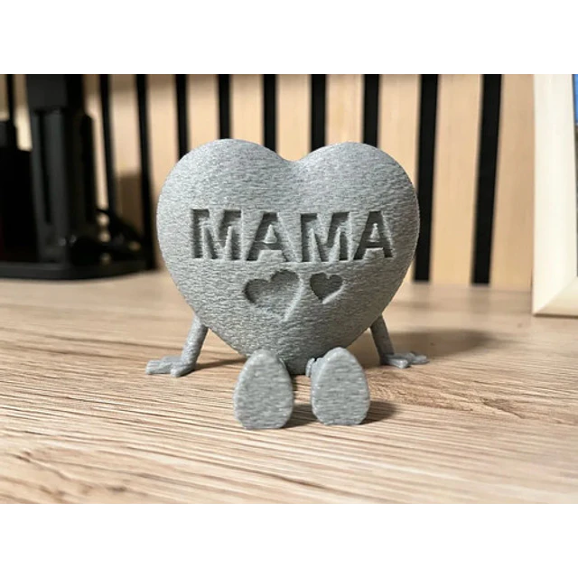 Figura Decorativa Pierna Articulada Con Forma De Corazón