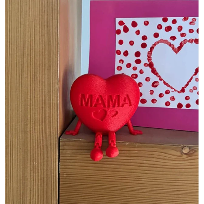Figura Decorativa Pierna Articulada Con Forma De Corazón 2
