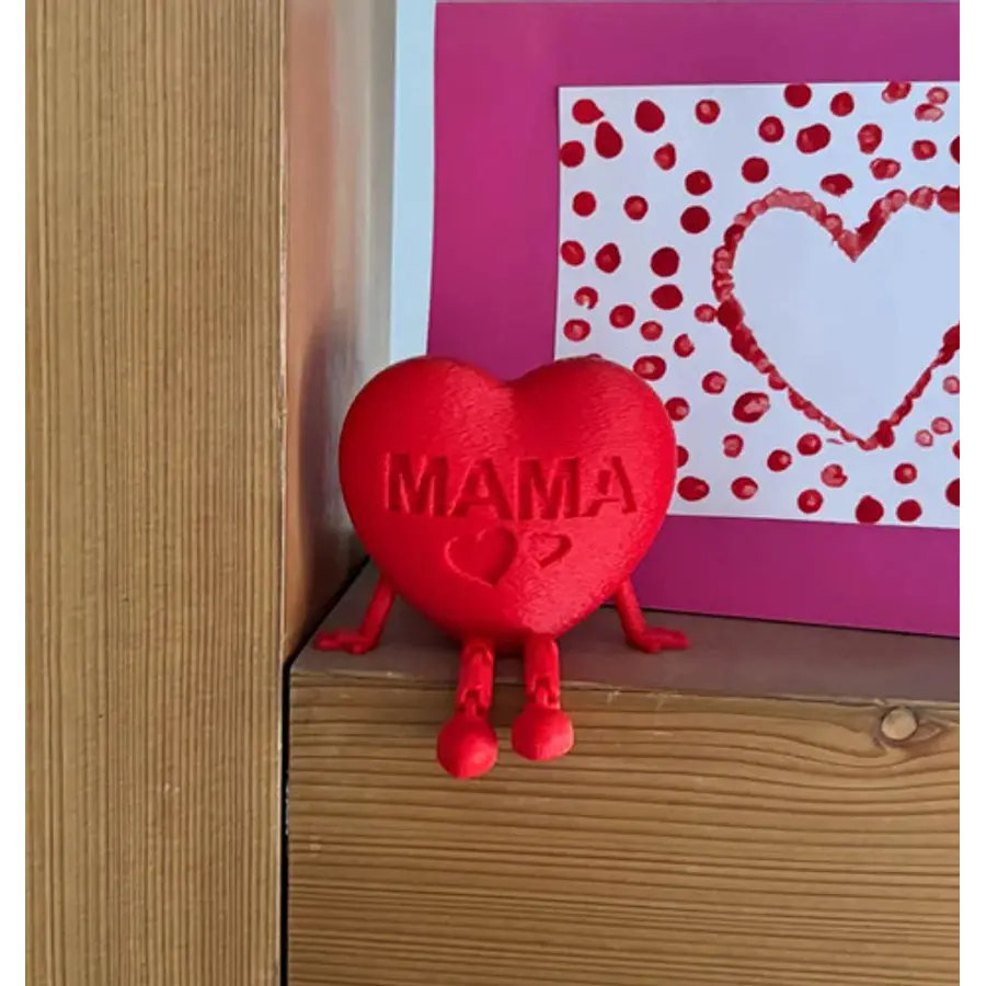 Figura Decorativa Pierna Articulada Con Forma De Corazón