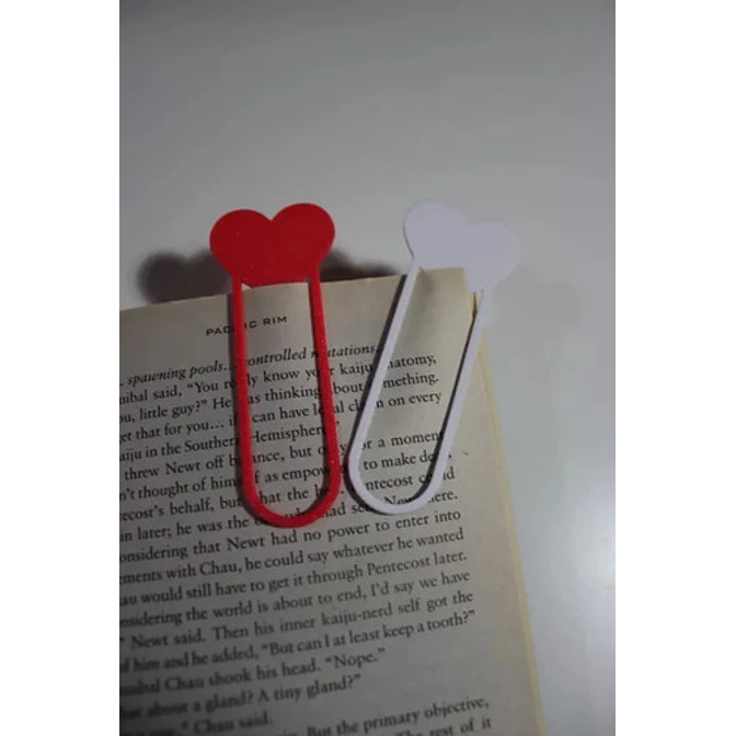 Marcapáginas En Forma De Corazón (pack 2 Un) 2