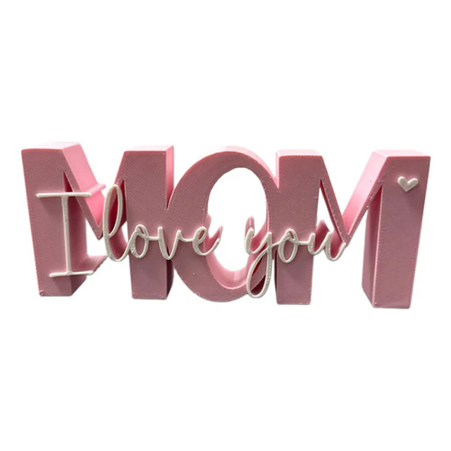 Figura Decorativa Letras Mom I Love You