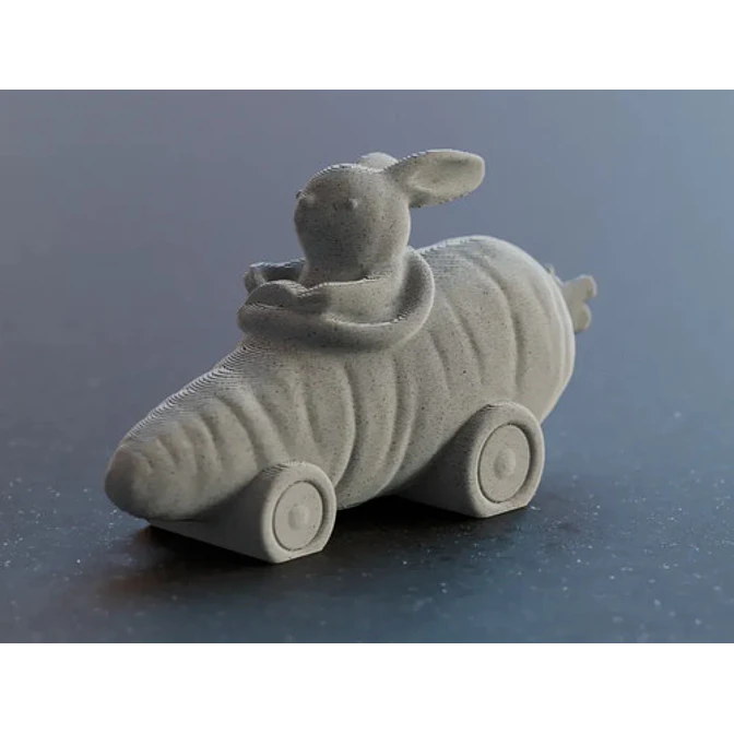 Figura Decorativa De Conejo Lindo En Carro De  Zanahoria 4