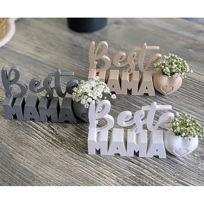Figura Decorativa Jarrón Con Forma De Corazón Para Mamá 2