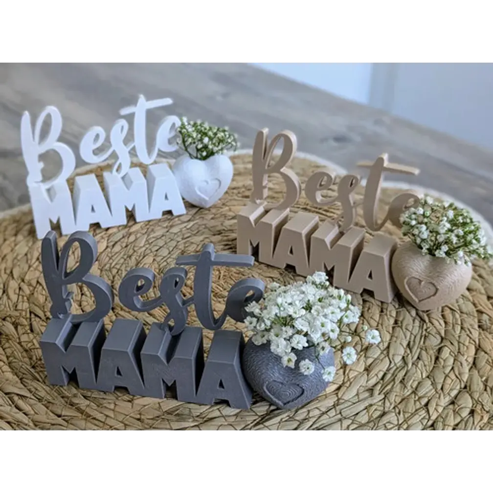Figura Decorativa Jarrón Con Forma De Corazón Para Mamá 3
