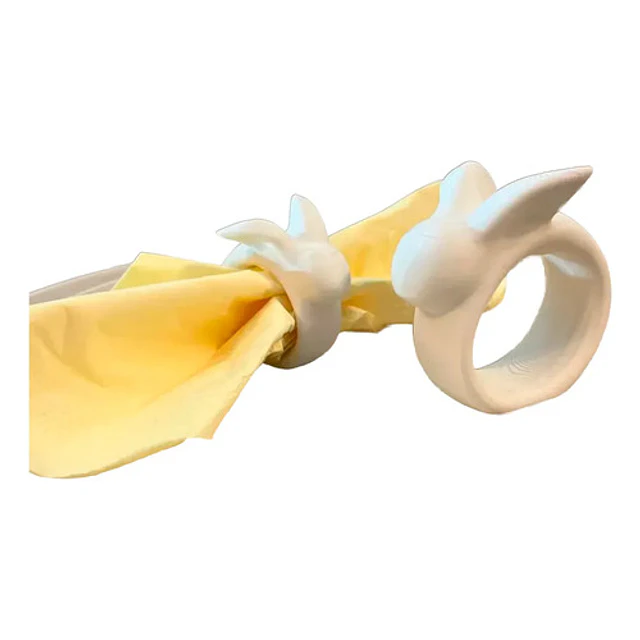 Anillo De Servilleta De Conejo De Pascua