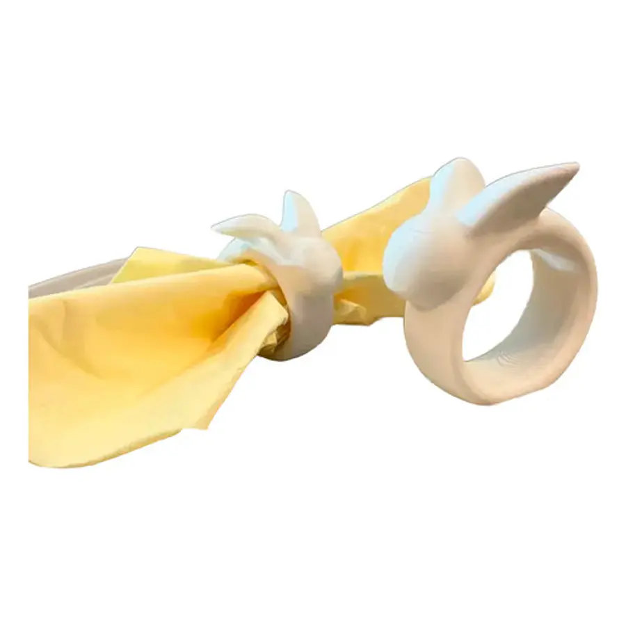 Anillo De Servilleta De Conejo De Pascua