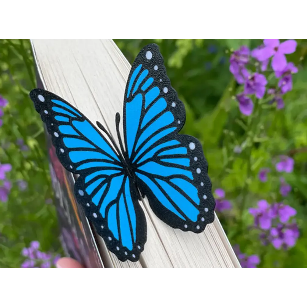 Marcapáginas- Mariposa Morpho Azul 1
