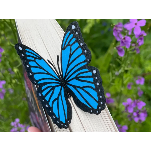 Marcapáginas- Mariposa Morpho Azul