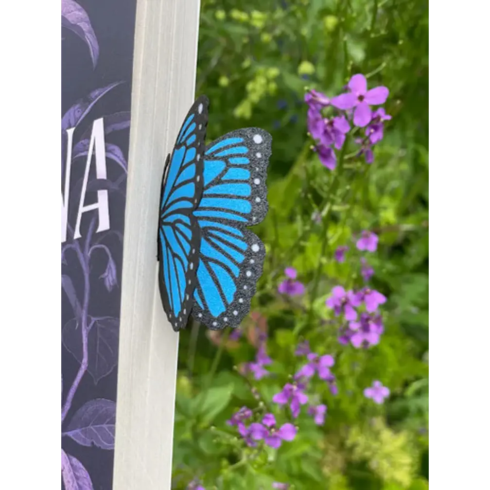 Marcapáginas- Mariposa Morpho Azul 3