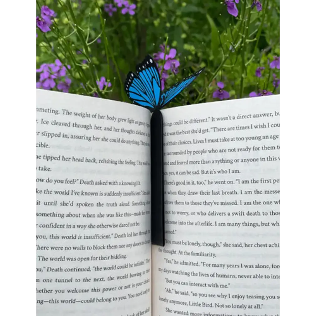 Marcapáginas- Mariposa Morpho Azul 4