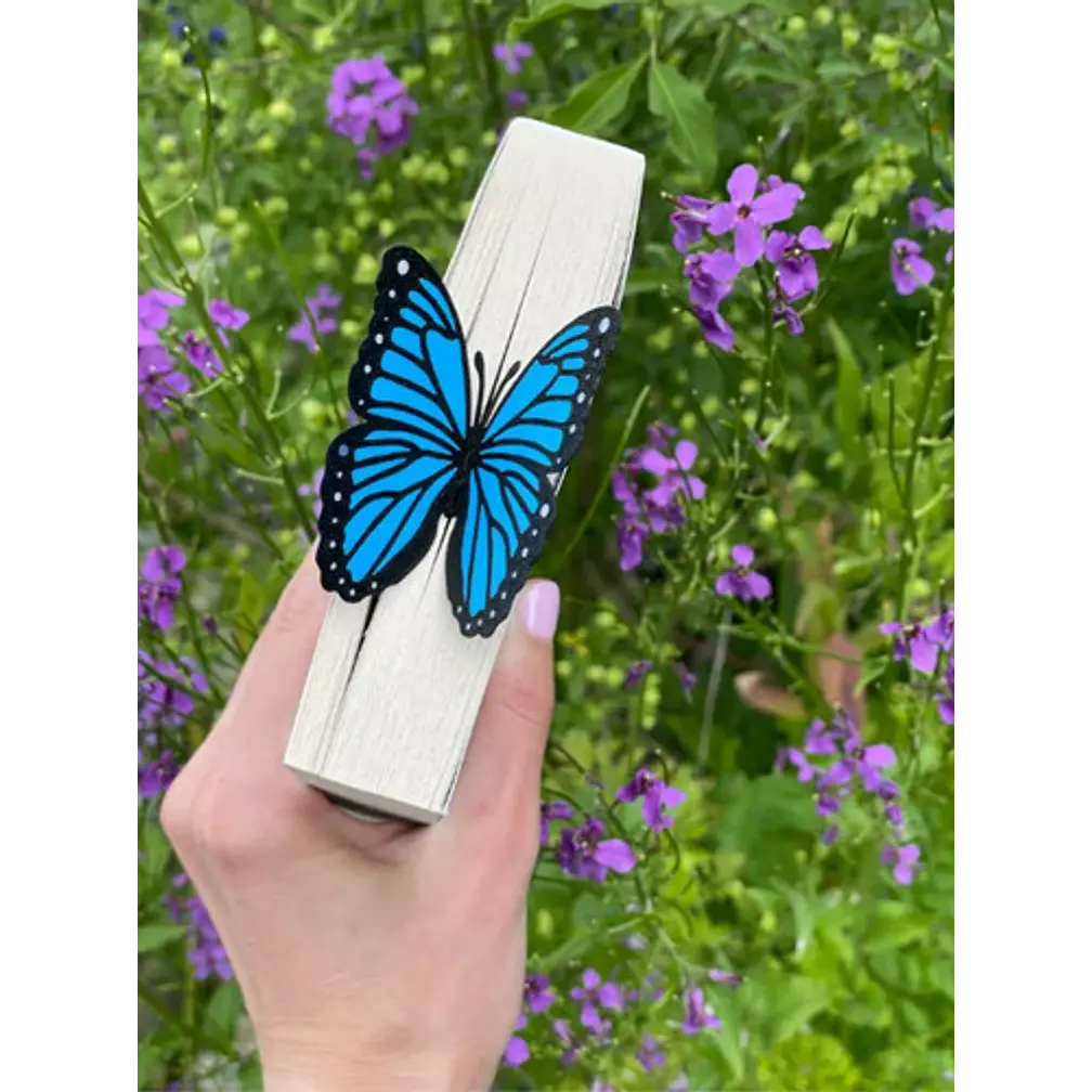 Marcapáginas- Mariposa Morpho Azul 5