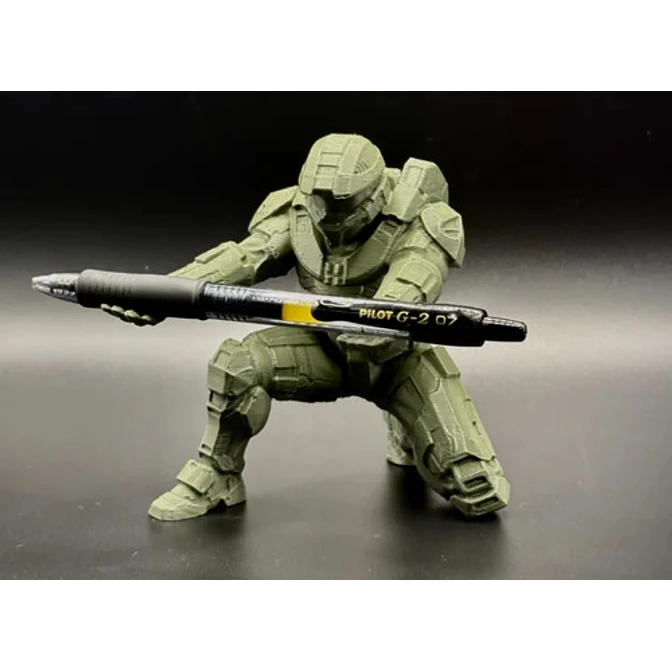 Figura Decorativa Soporte Para Bolígrafos De Halo Master Chi 1