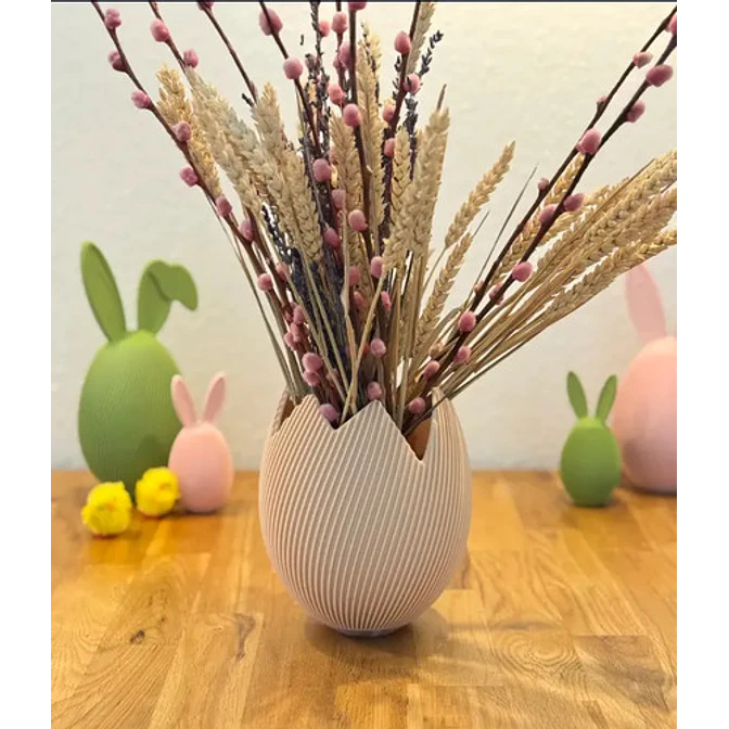 Jarrón De Huevo De Pascua Agrietado 4