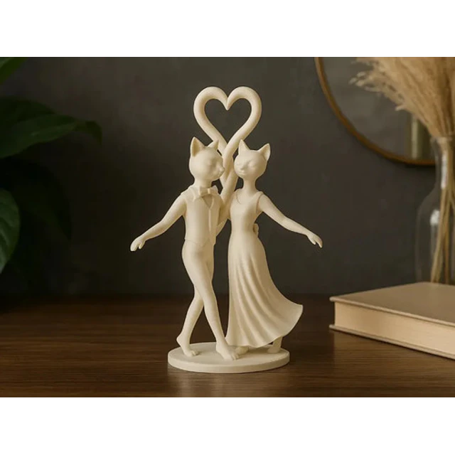 Escultura Gatos Bailarines