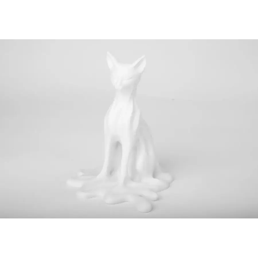 Escultura Gato Surrealista Derritiéndose