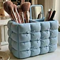 Organizador De Maquillaje Con Lazo Acolchado Estético - Miniatura 3