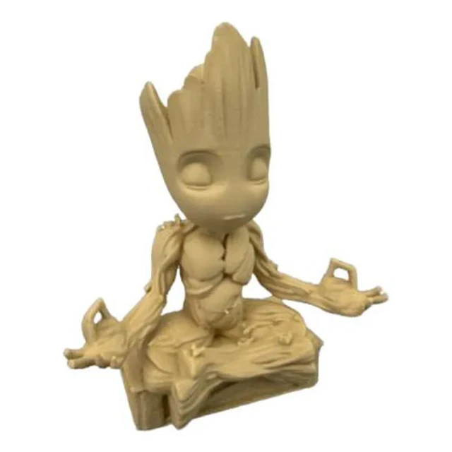 Escultura- Baby Groot Meditando