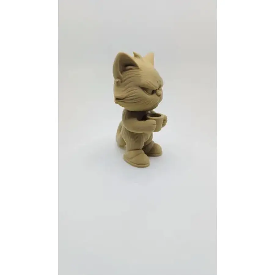 Figura De Gato Gruñón- Decorativo Hogar