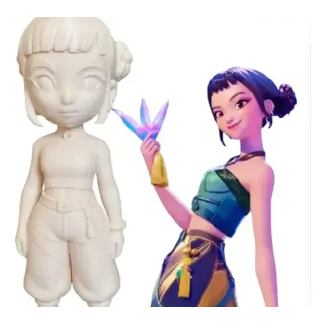 Figura De Zoey Estilo Chibi Kpop Demon Hunters