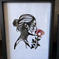 Decoración De Pared Mujer Y Rosa - Miniatura 2