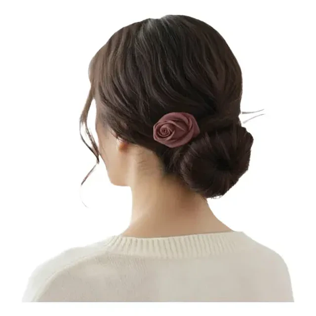Horquilla De Rosa | Adorno Para El Cabello Elegante