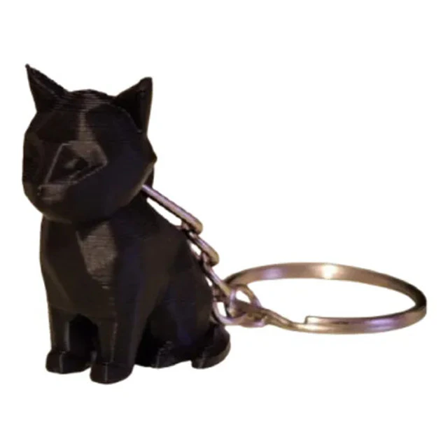 Llavero De Gato Polígono