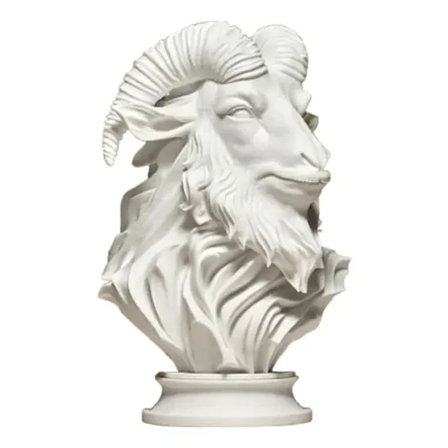 Elegante Escultura De Cabra - Figura Decorativa