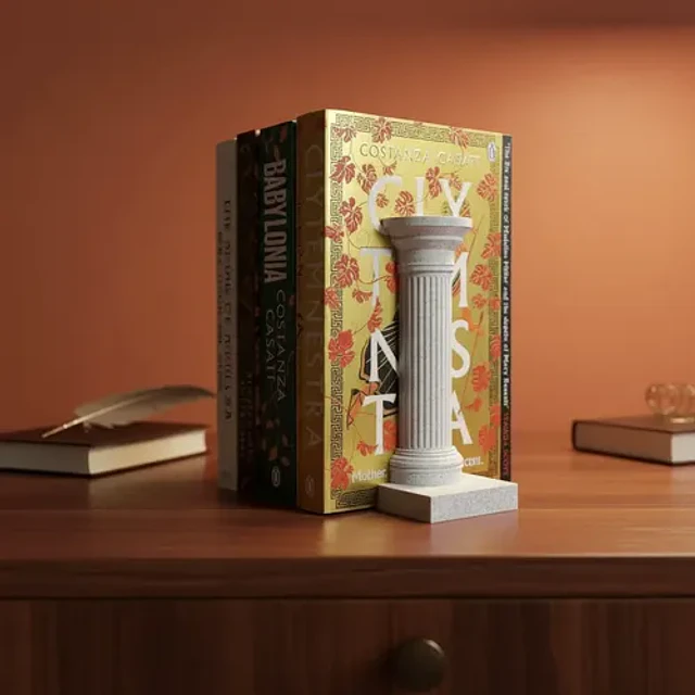 Figura Decorativa De Columnas Romanas Como Sujetalibros