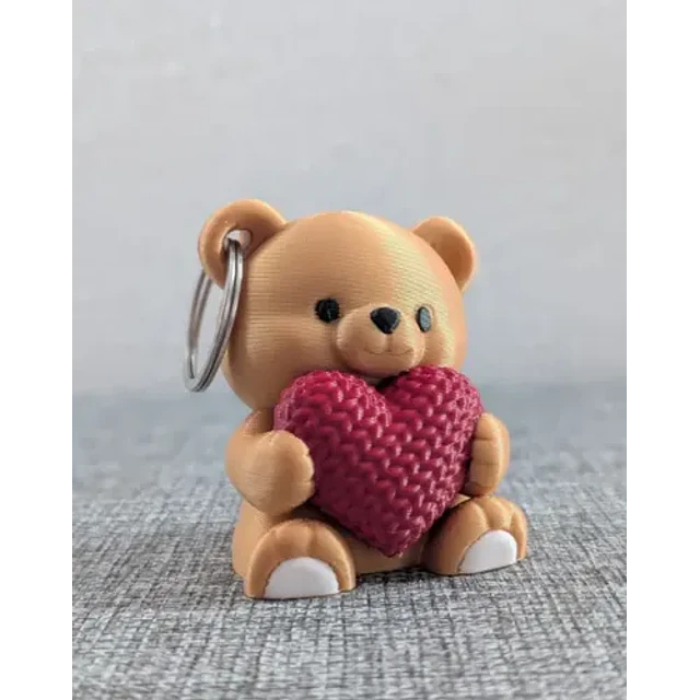 Llavero De Oso Romántico