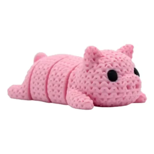 Llavero Cerdito Tejido Articulado