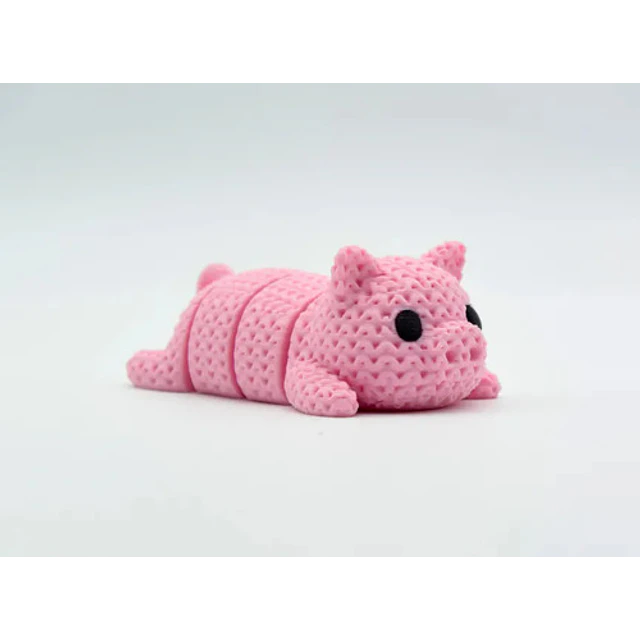 Llavero Cerdito Tejido Articulado