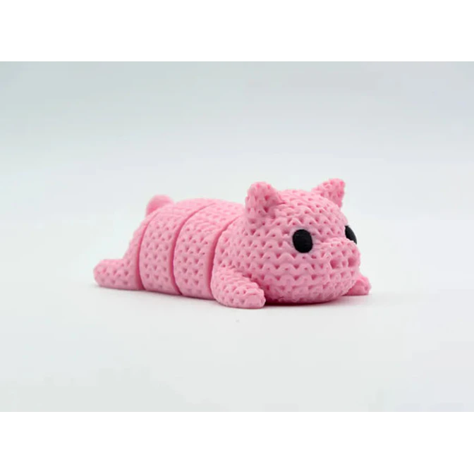 Llavero Cerdito Tejido Articulado 2