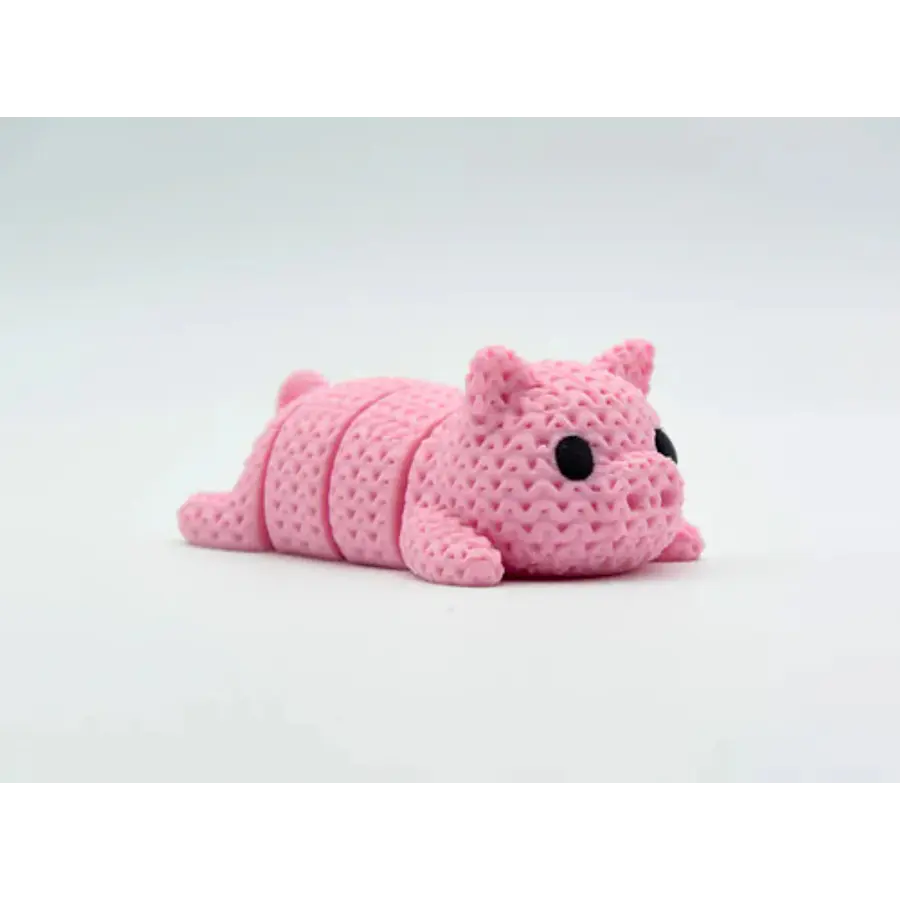 Llavero Cerdito Tejido Articulado