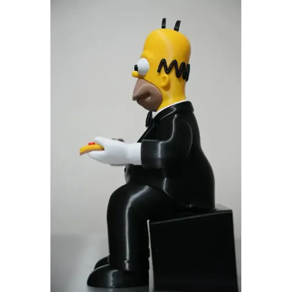 Figura Decorativa Homero Con Pizza Y Cerveza 4