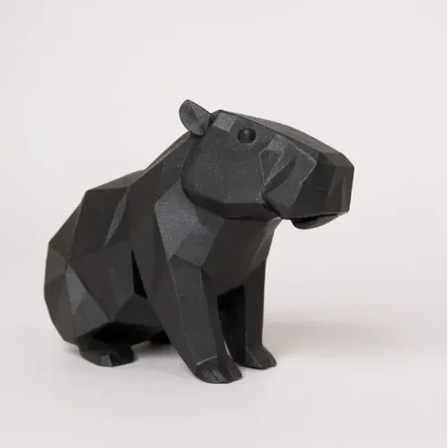 Figura Decorativa Capibara Negro